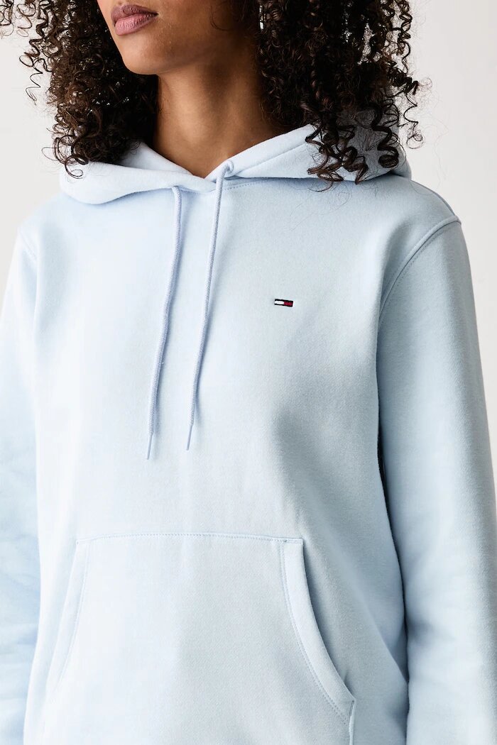 Tommy Jeans суичър дамски с памук син DW0DW19958