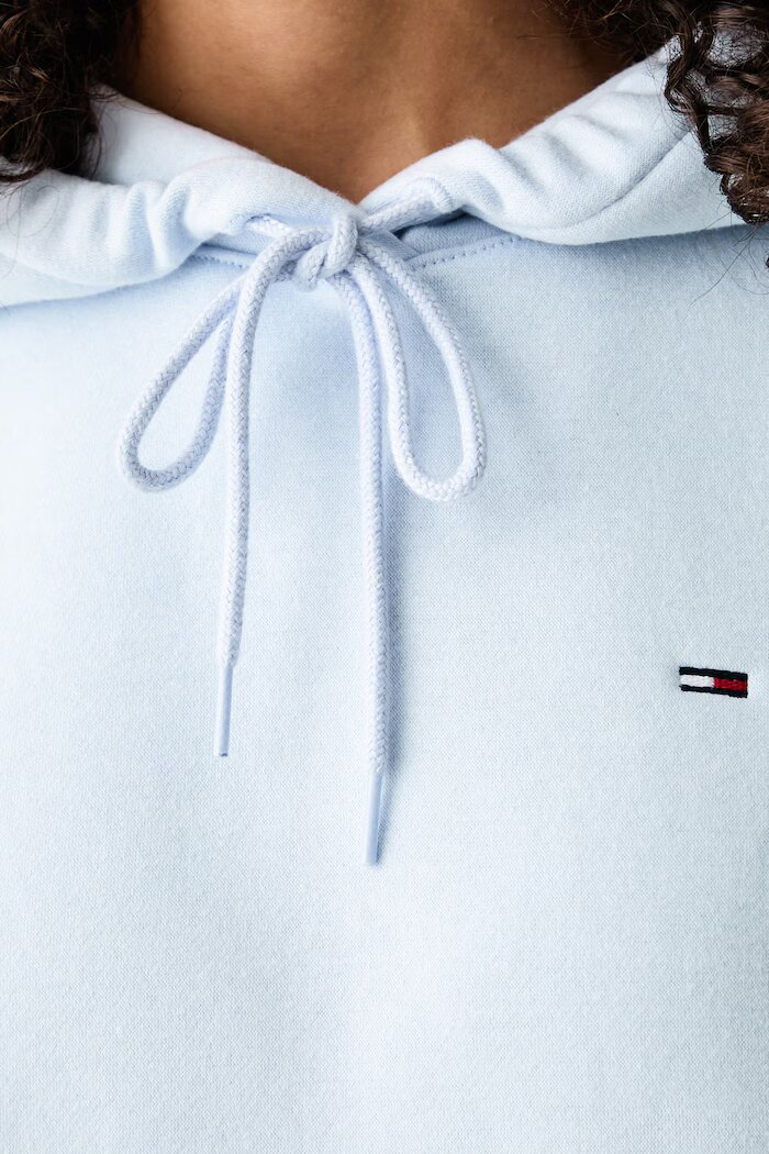 Tommy Jeans суичър дамски с памук син DW0DW19958