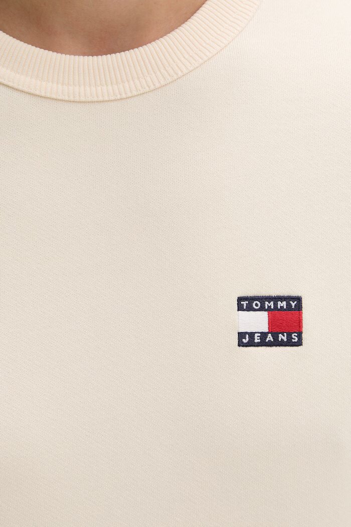 Tommy Jeans суичър мъжки от памук бежов DM0DM21921