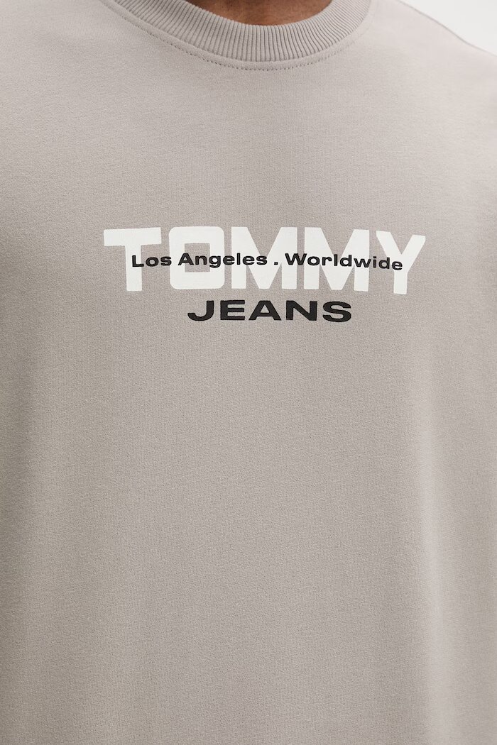 Tommy Jeans суичър мъжки от памук бежов DM0DM22682