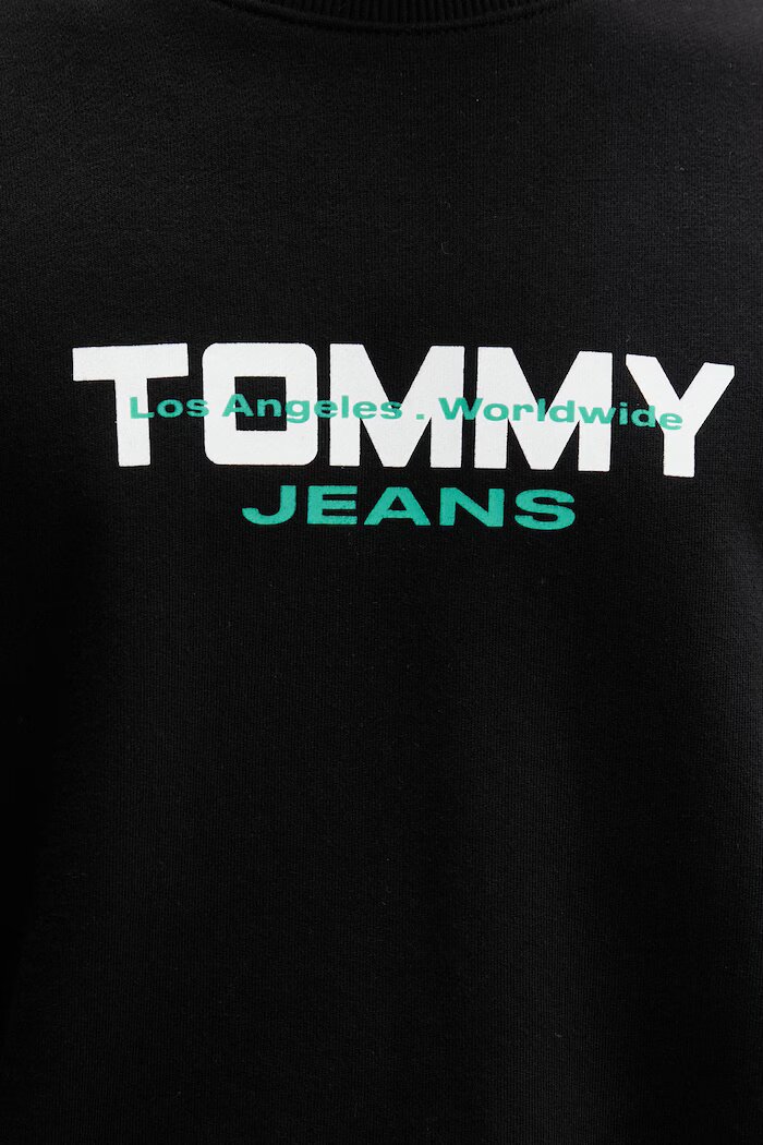 Tommy Jeans суичър мъжки от памук черен DM0DM22682