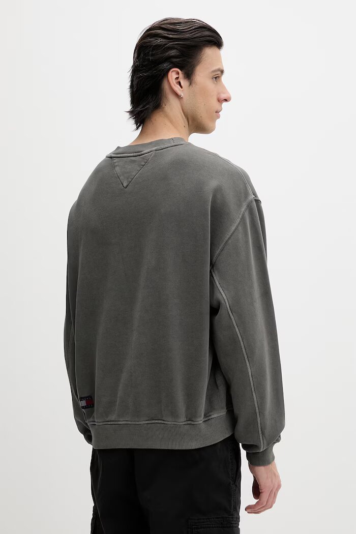 Tommy Jeans суичър мъжки от памук сив DM0DM22714