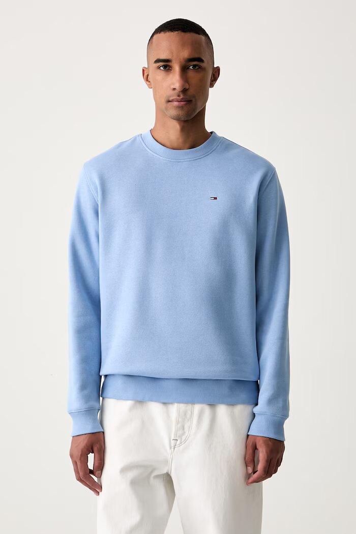Tommy Jeans суичър мъжки с памук син DM0DM20741