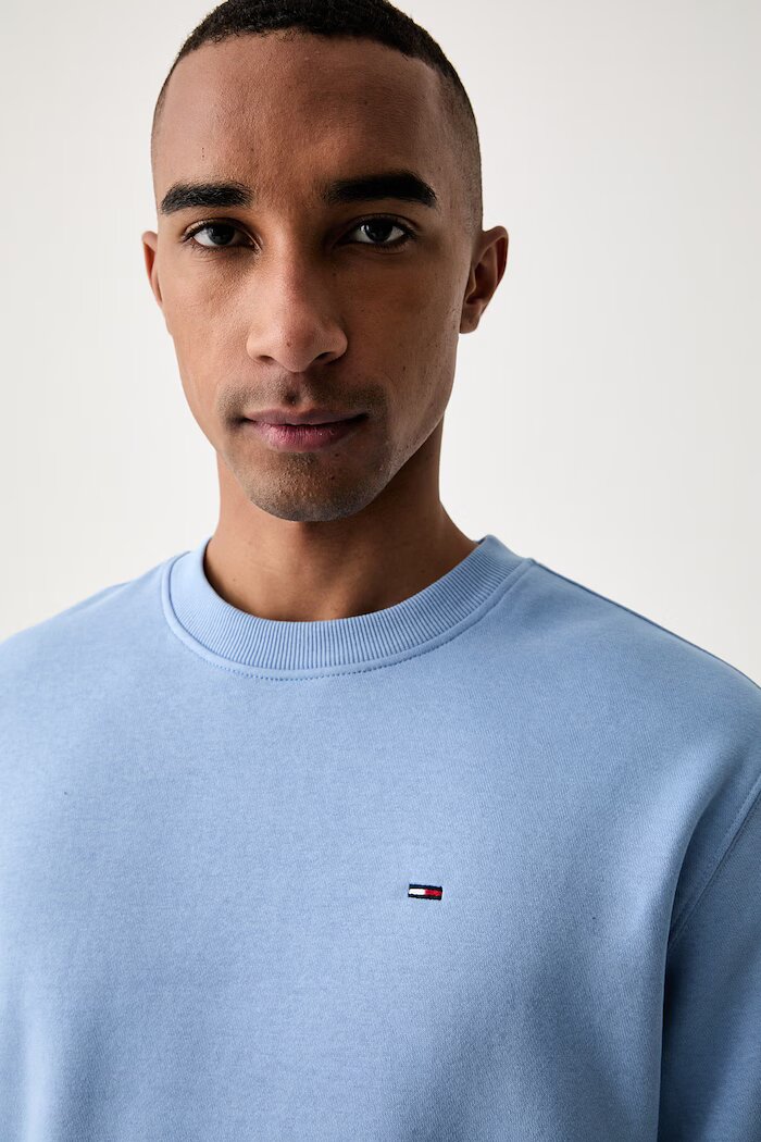 Tommy Jeans суичър мъжки с памук син DM0DM20741