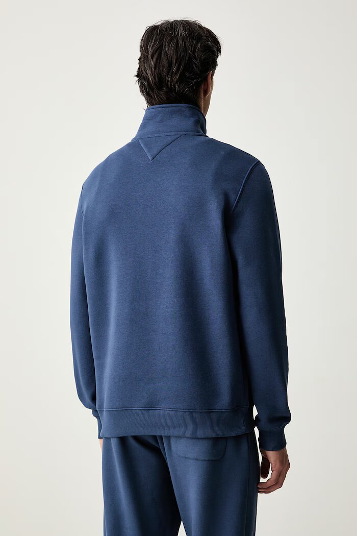 Tommy Jeans суичър мъжки с памук тъмносин DM0DM20339
