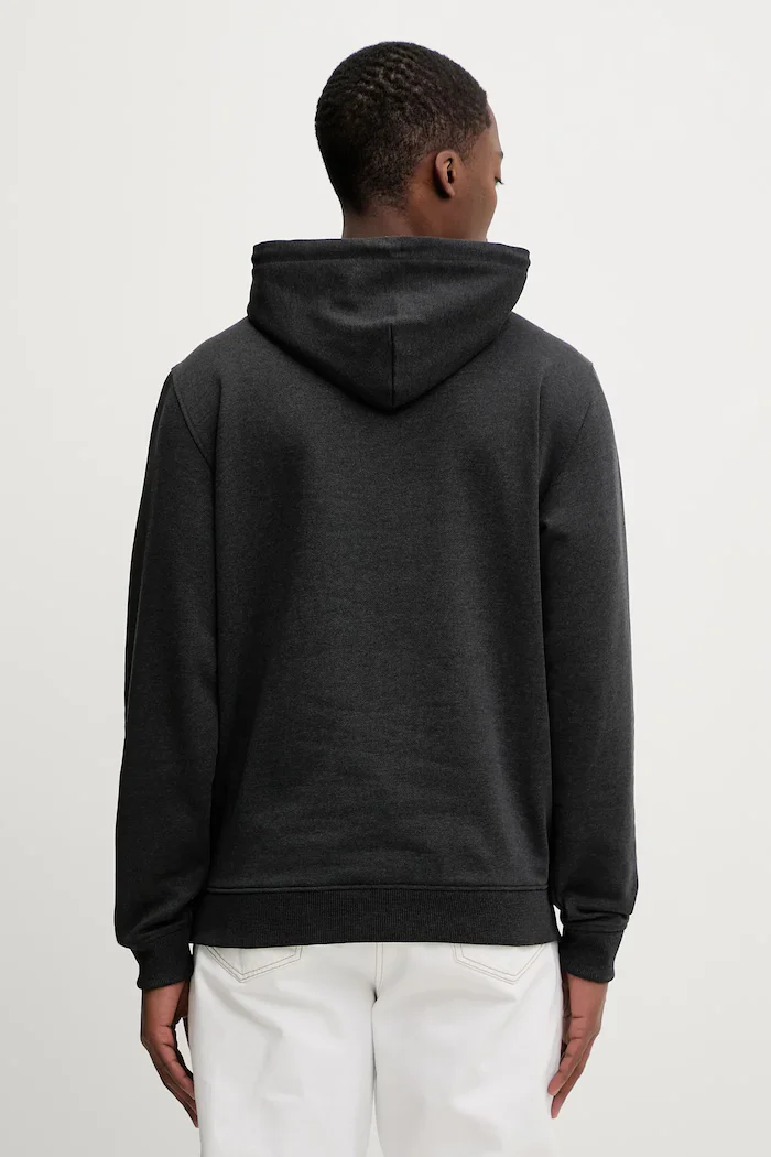 Tommy Jeans суичър с качулка мъжки с памук сив DM0DM22666