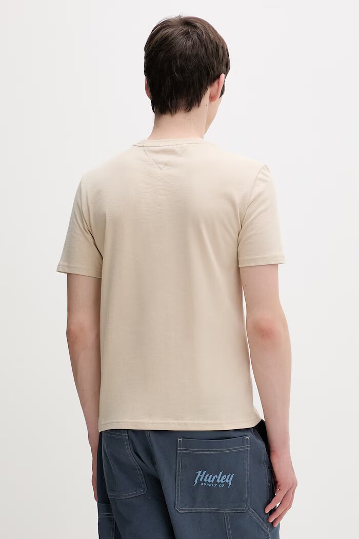 Tommy Jeans тениска basic мъжка от памук 2 броя бежова DM0DM20687