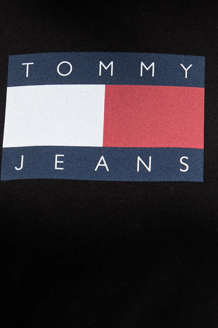 Tommy Jeans тениска дамска от памук черна DW0DW22562
