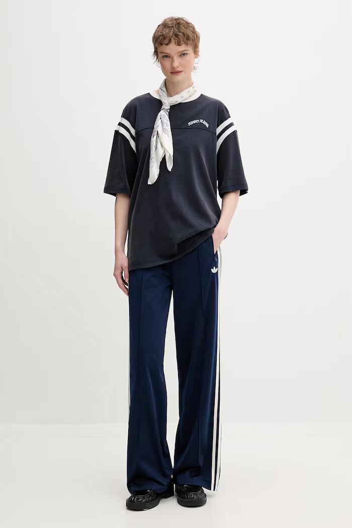 Tommy Jeans тениска дамска памучна тъмносиня DW0DW22307
