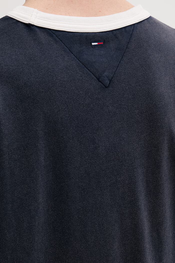 Tommy Jeans тениска дамска памучна тъмносиня DW0DW22307