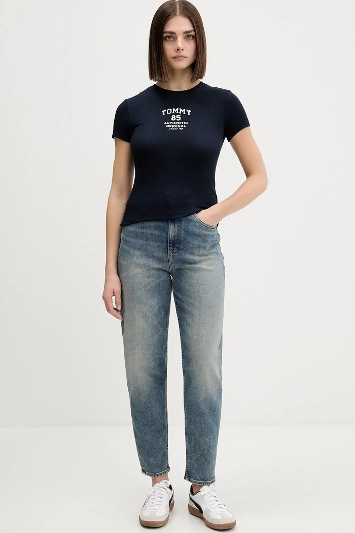 Tommy Jeans Тениска дамска в тъмносиньо DW0DW21849