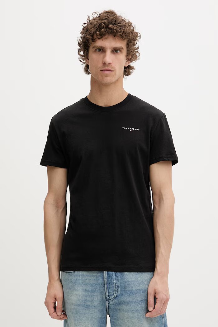 Tommy Jeans тениска мъжка от памук 2 броя черна DM0DM22316