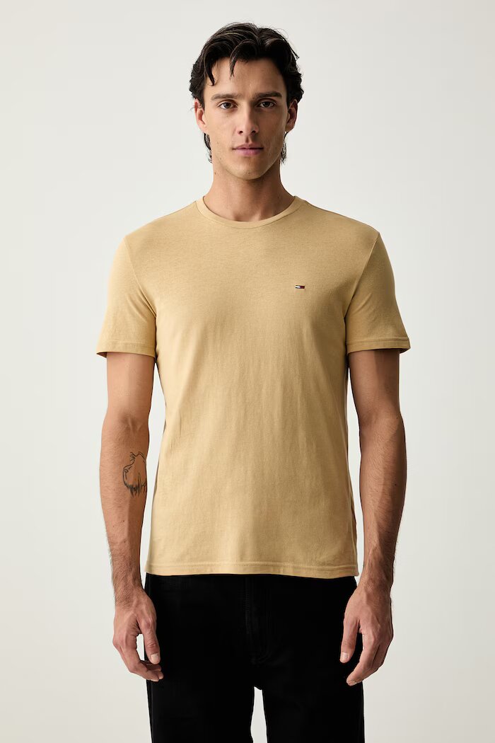 Tommy Jeans тениска мъжка от памук 3 броя бяла DM0DM21579