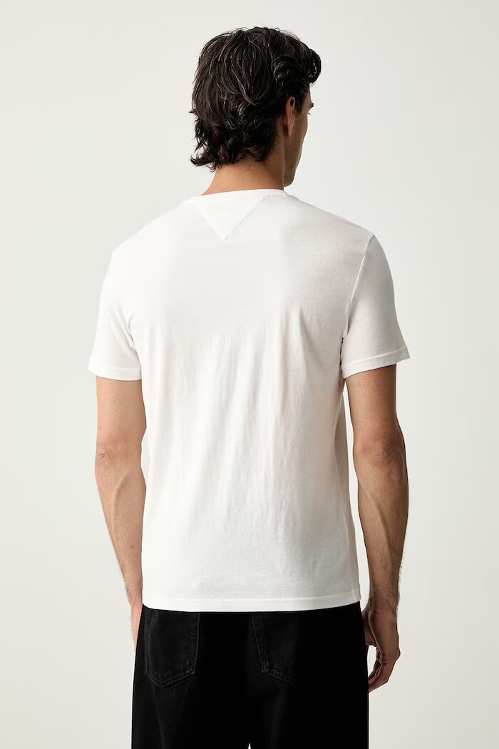Tommy Jeans тениска мъжка от памук 3 броя бяла DM0DM21579