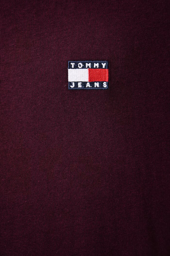 Tommy Jeans тениска мъжка от памук бордо DM0DM20322