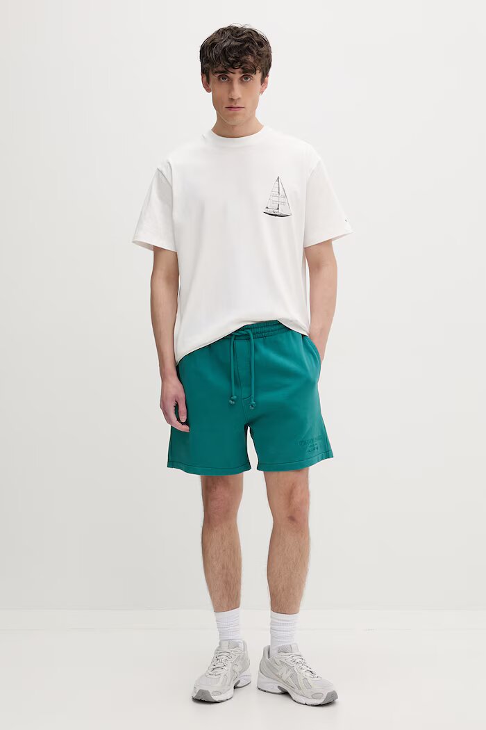 Tommy Jeans тениска мъжка от памук бяла DM0DM23184