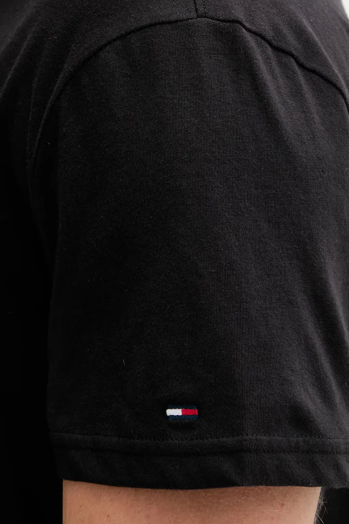 Tommy Jeans тениска мъжка от памук черна DM0DM21978