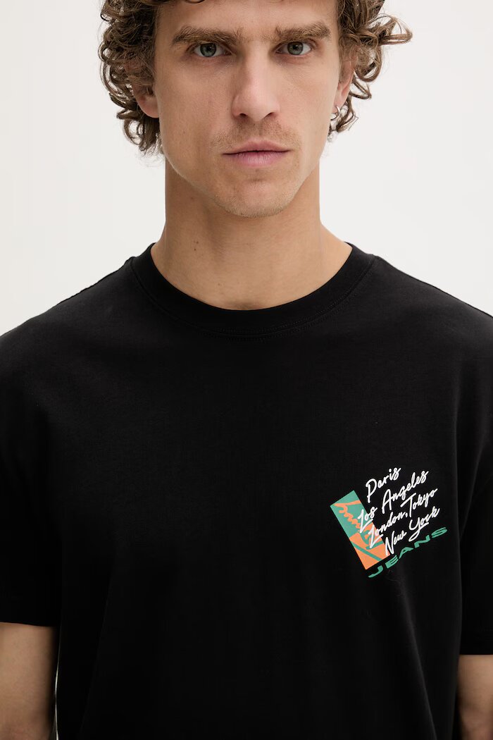 Tommy Jeans тениска мъжка от памук черна DM0DM22533