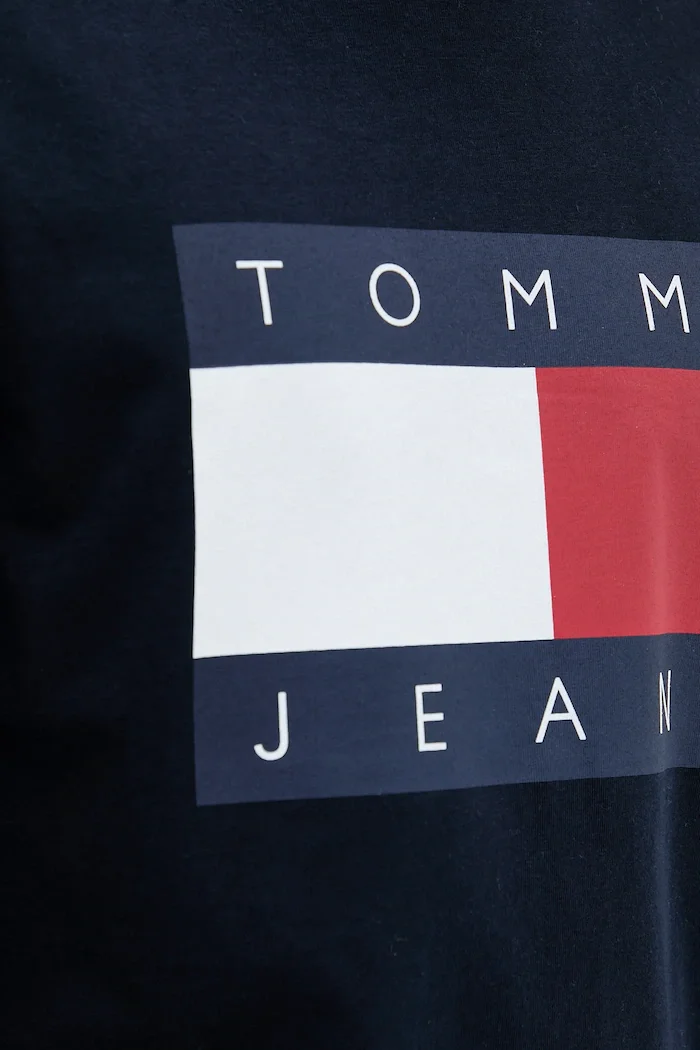 Tommy Jeans тениска мъжка от памук тъмносина DM0DM22645