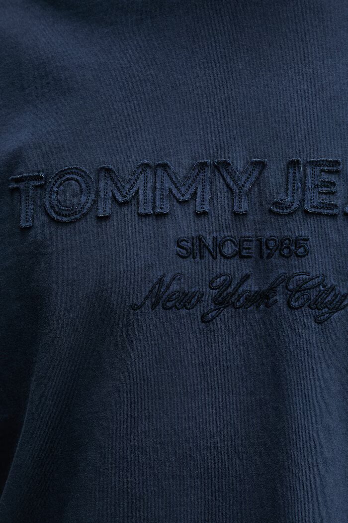 Tommy Jeans тениска мъжка от памук тъмносиня DM0DM22545