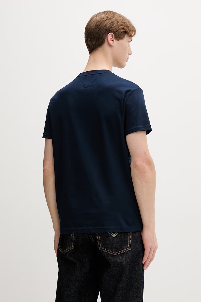 Tommy Jeans тениска мъжка от памук тъмносиня DM0DM22548