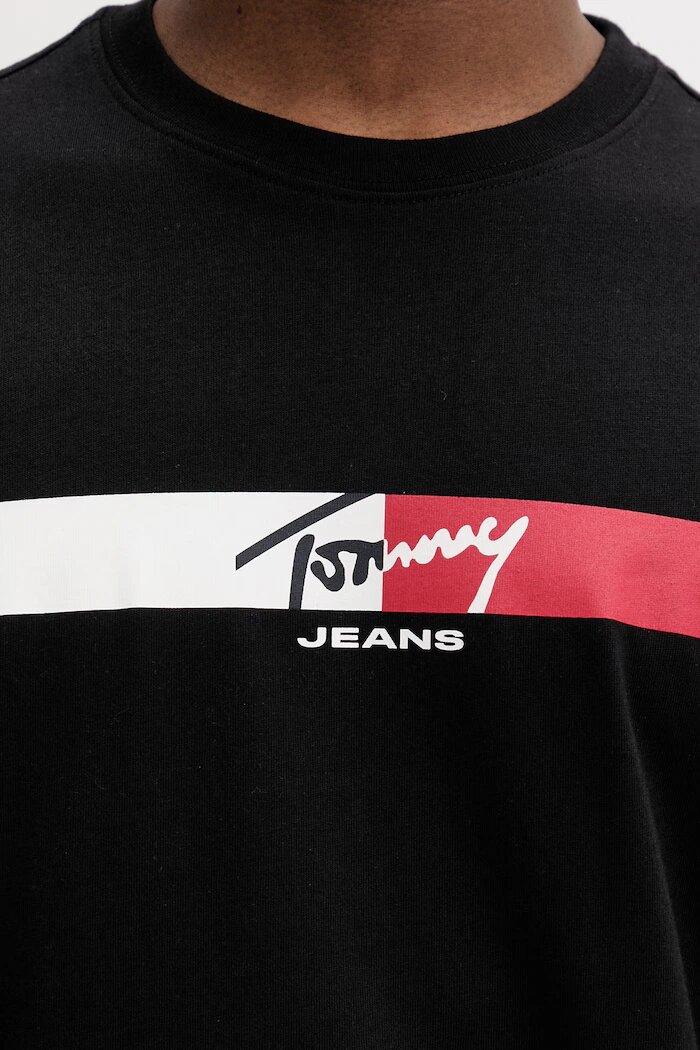Tommy Jeans тениска мъжка памучна черна DM0DM22539