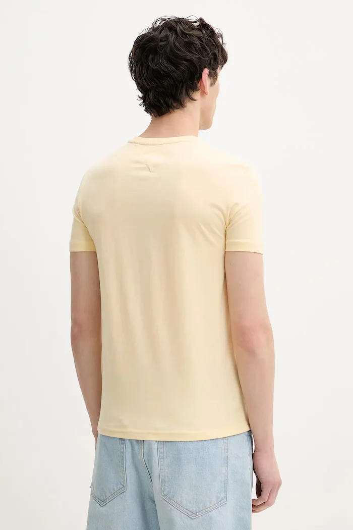Tommy Jeans тениска мъжка жълта DM0DM20363