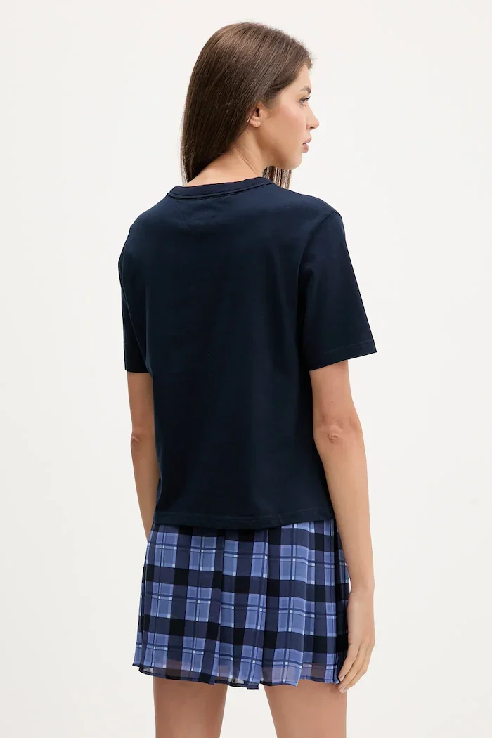 Tommy Jeans тениска от памук тъмносиня DW0DW22202