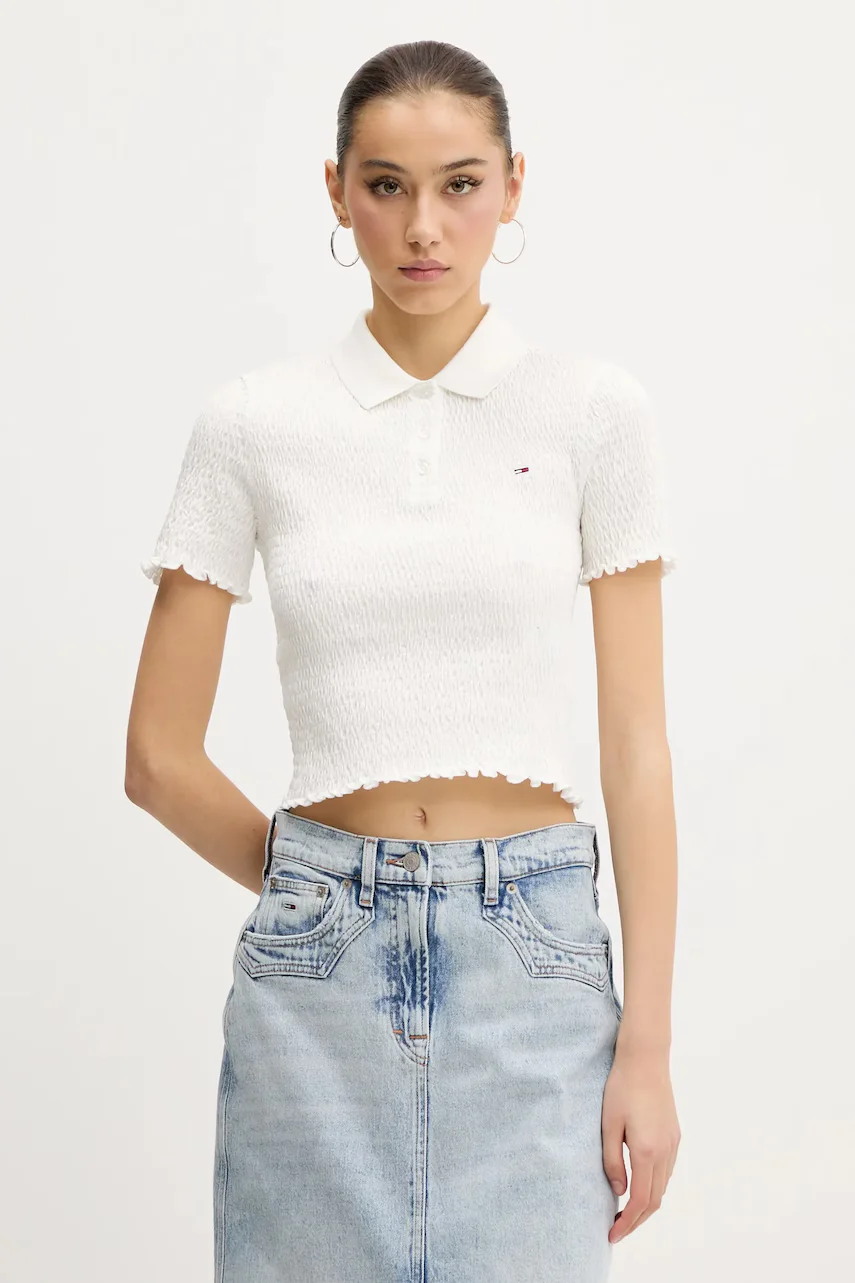 Tommy Jeans Тениска с яка