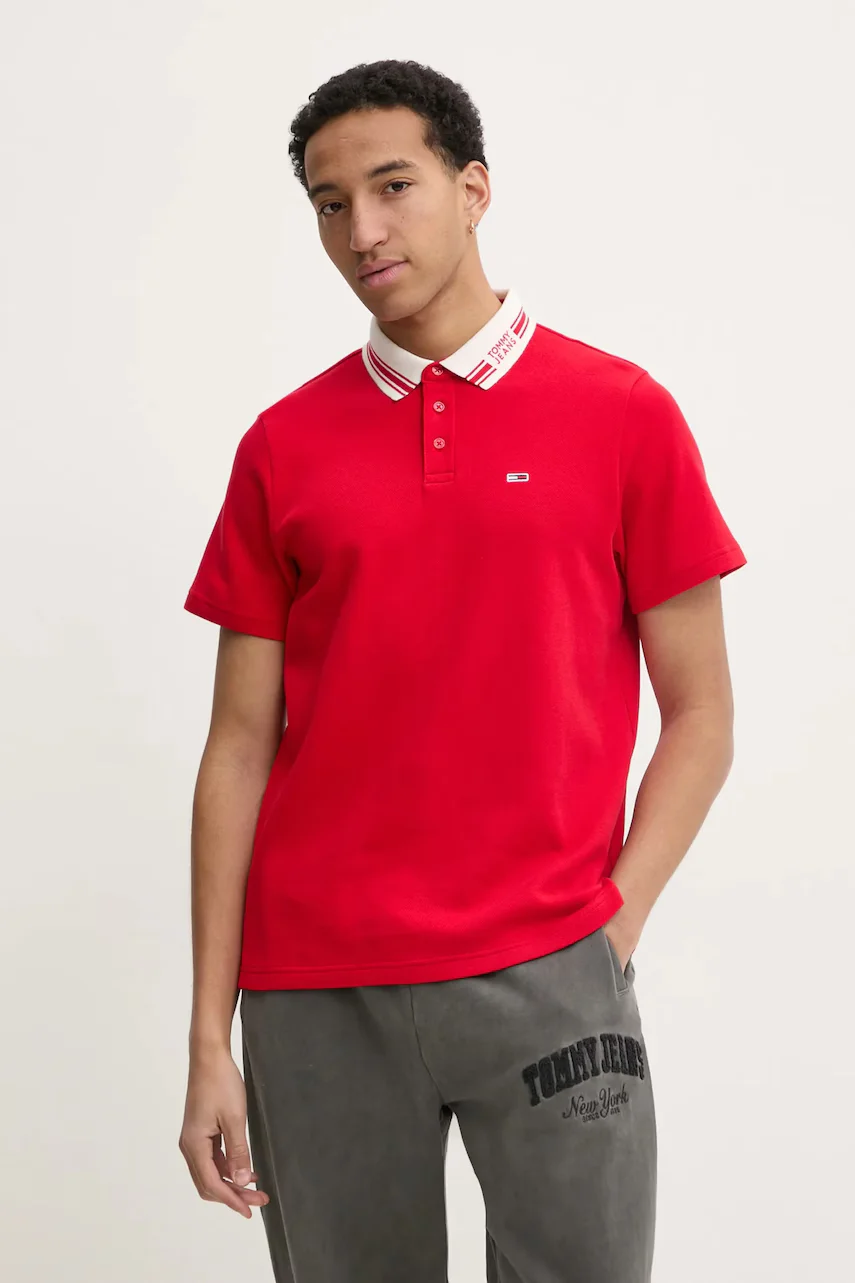 Tommy Jeans Тениска с яка