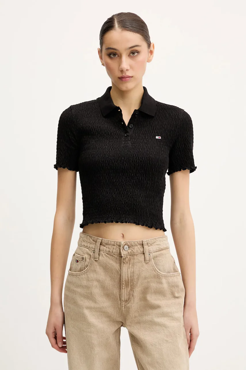 Tommy Jeans Тениска с яка