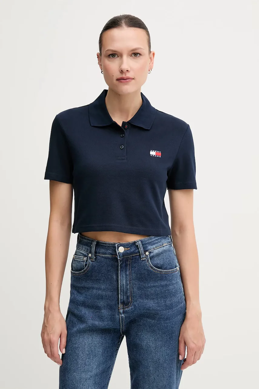 Tommy Jeans Тениска с яка