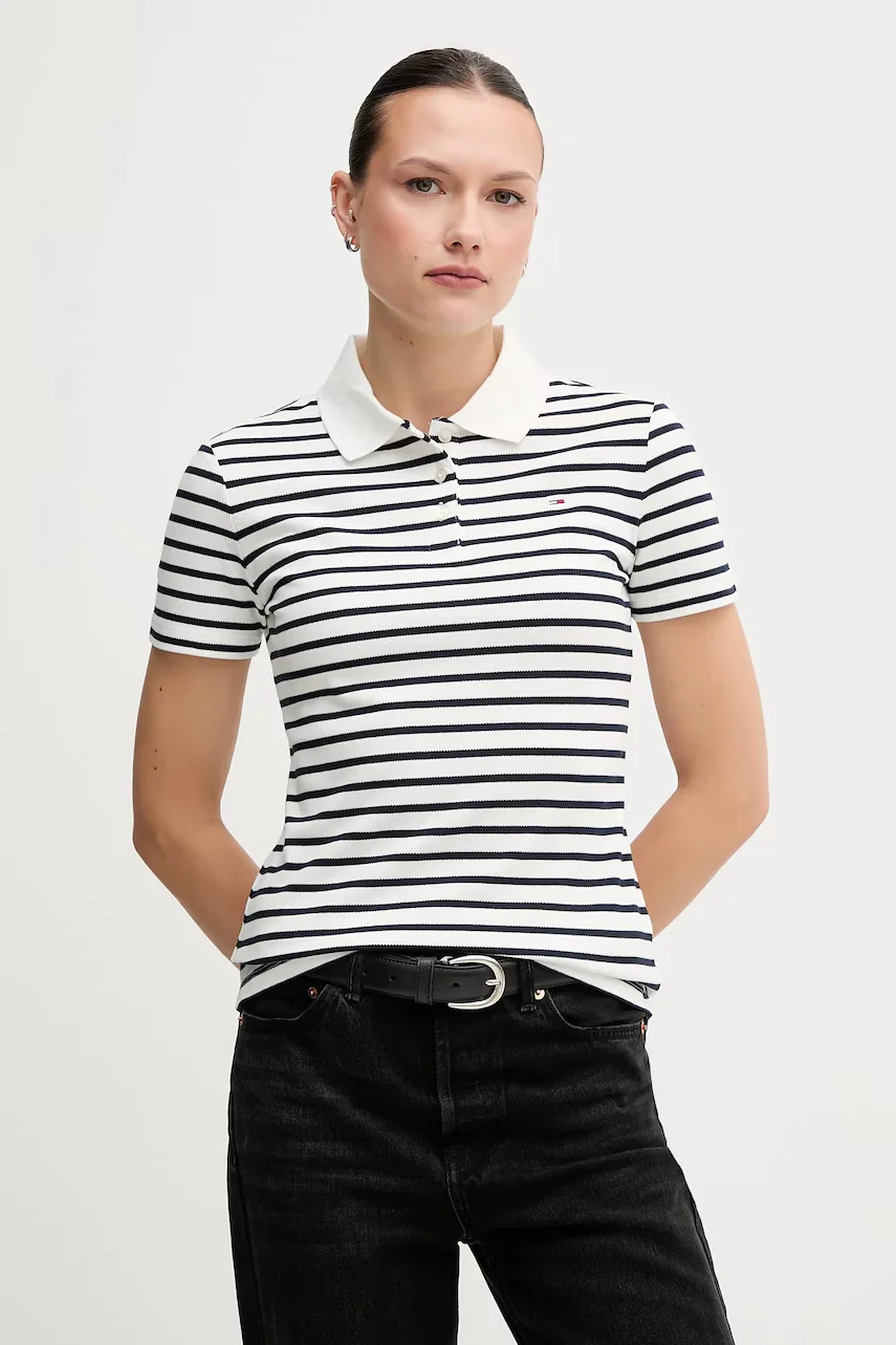 Tommy Jeans Тениска с яка