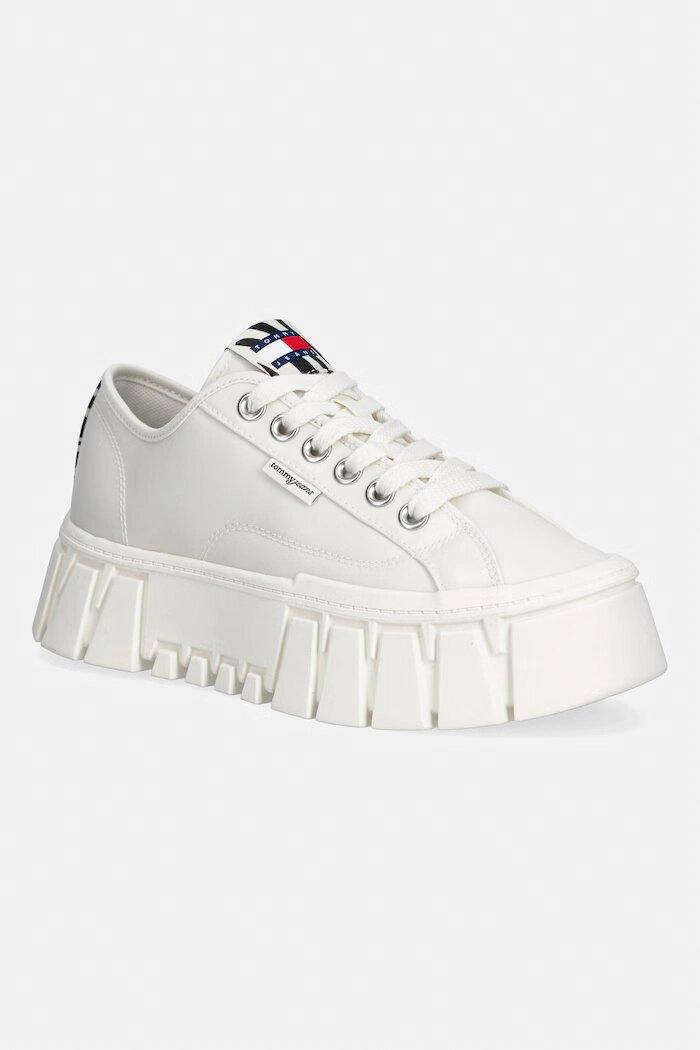 Tommy Jeans TJ PLATFORM SNEAKER ZEBRA маратонки дамски бели EN0EN03070
