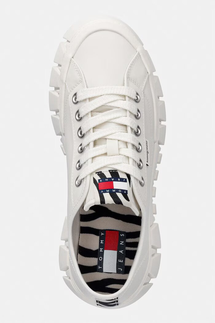 Tommy Jeans TJ PLATFORM SNEAKER ZEBRA маратонки дамски бели EN0EN03070