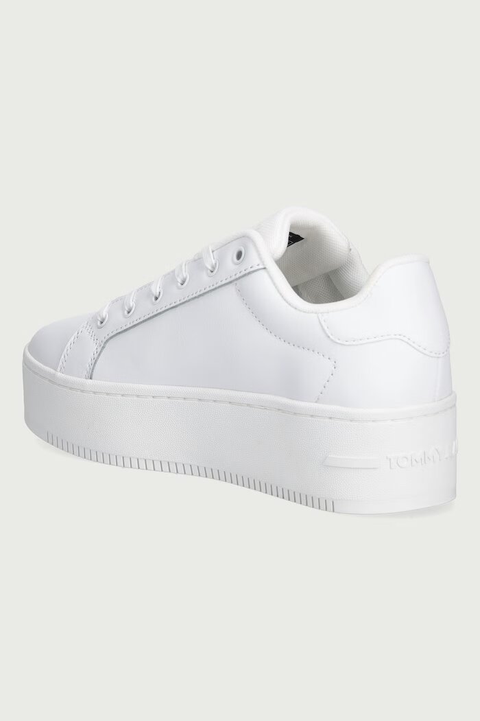 Tommy Jeans TJW FLATFORM SNEAKER маратонки дамски от кожа бели EN0EN02932