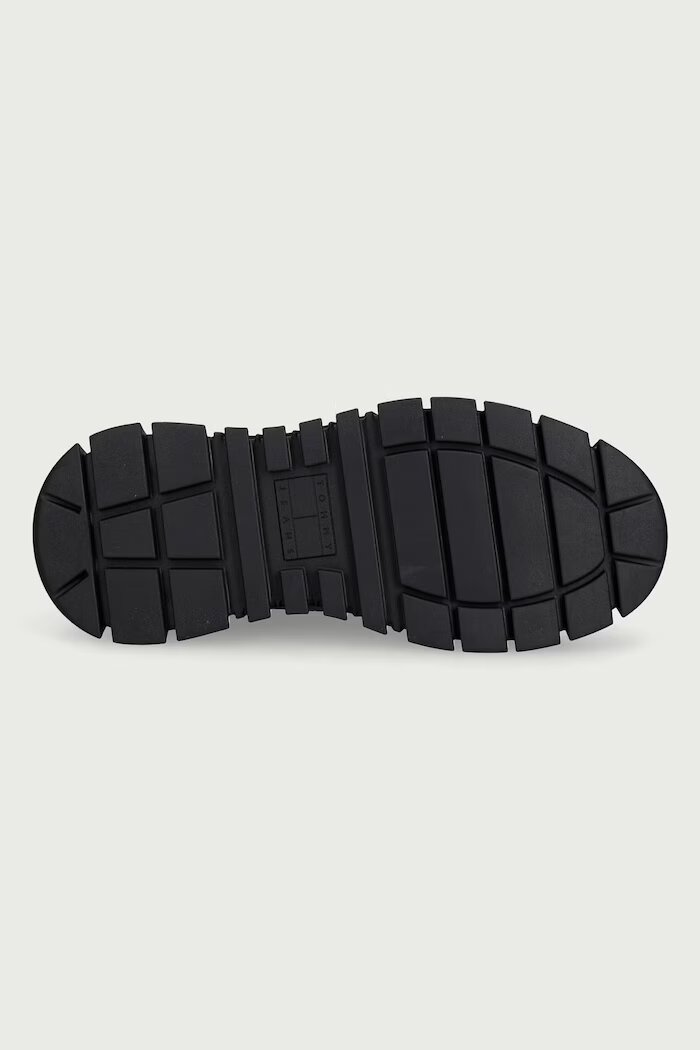 Tommy Jeans TJW PLATFORM SNEAKER LEATHER MC високи кецове дамски от кожа черни високи EN0EN03133