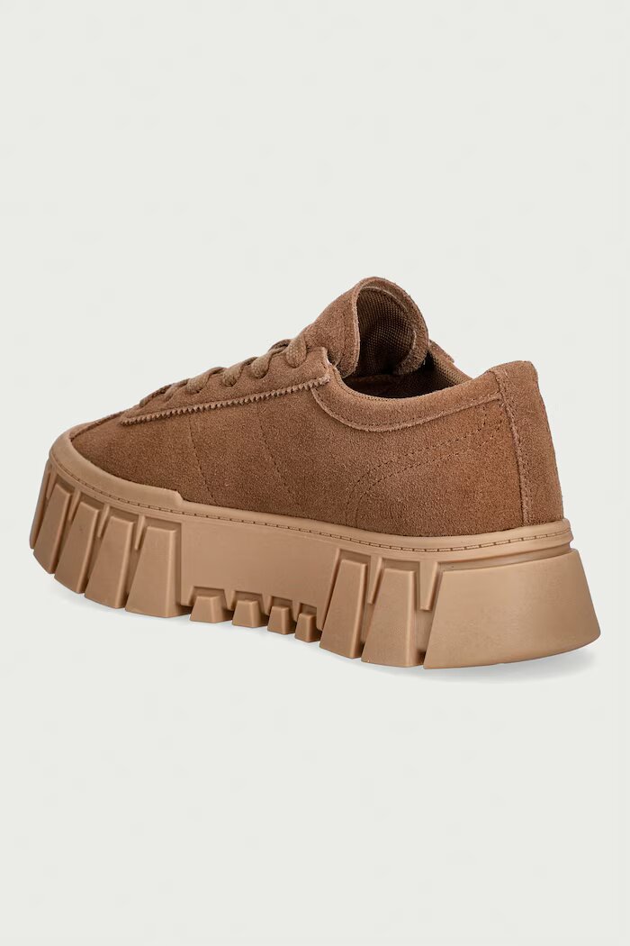Tommy Jeans TJW PLATFORM SNEAKER SUEDE маратонки дамски от велур кафяви EN0EN03132