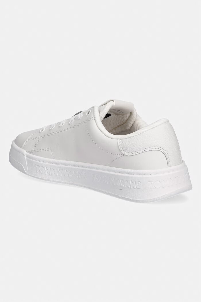 Tommy Jeans TJW SCRIPT CUPSOLE маратонки дамски кожени бели EN0EN02960