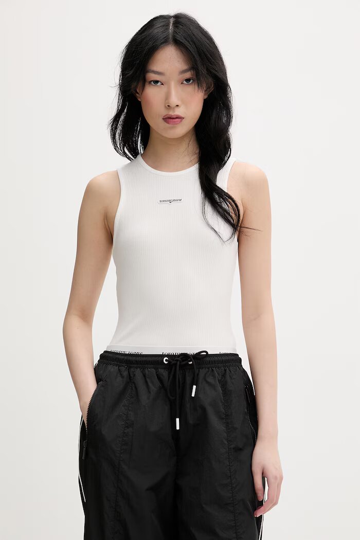 Tommy Jeans топ дамски бежов DW0DW22282
