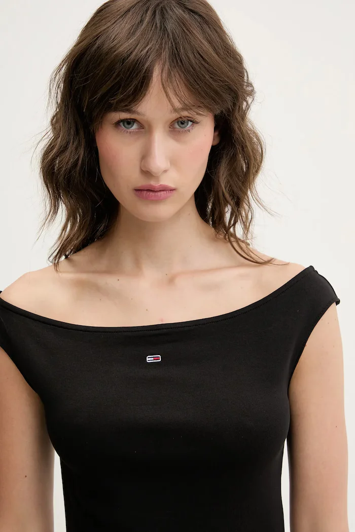 Tommy Jeans Топ в черно DW0DW20234