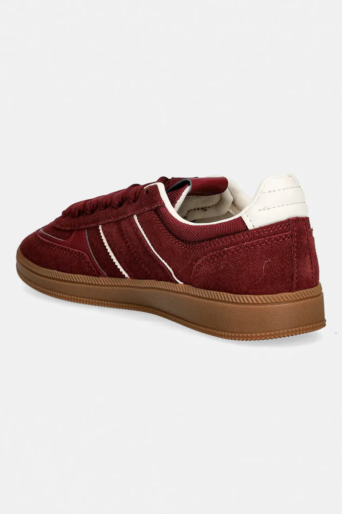 Tommy Jeans Велурени маратонки THE GREENWICH EDGE SUEDE в бордо EN0EN02924