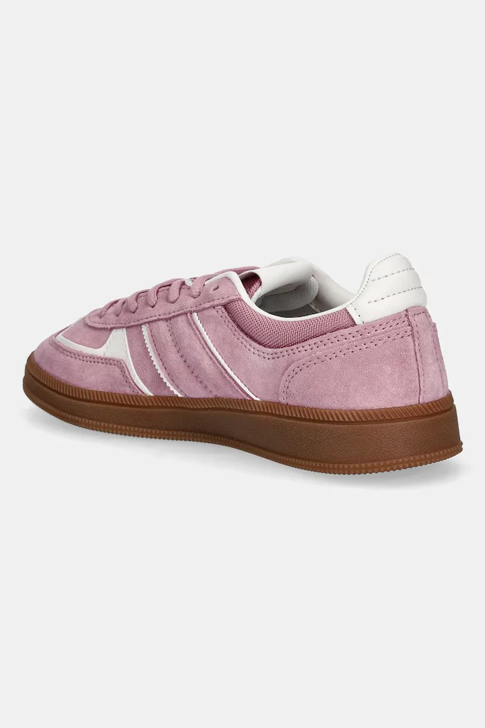 Tommy Jeans Велурени маратонки THE GREENWICH EDGE в розово EN0EN02838