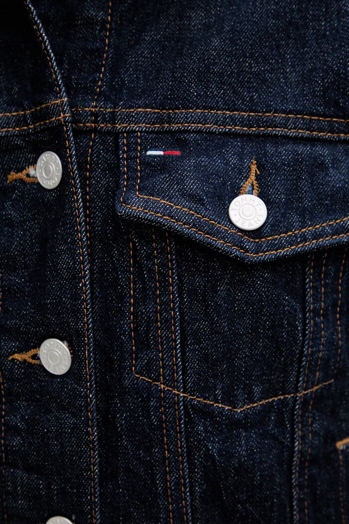 Tommy Jeans яке дамско от деним тъмносиньо DW0DW22719