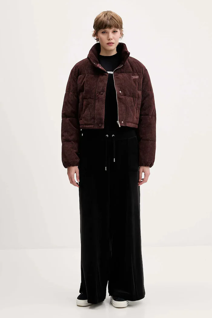 Tommy Jeans Яке в кафяво зимен модел с уголемена кройка DW0DW21658