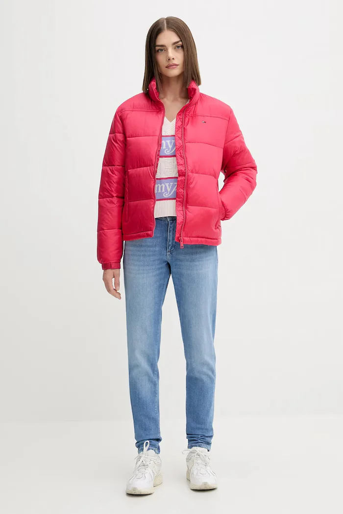 Tommy Jeans Яке в розово зимен модел DW0DW21619