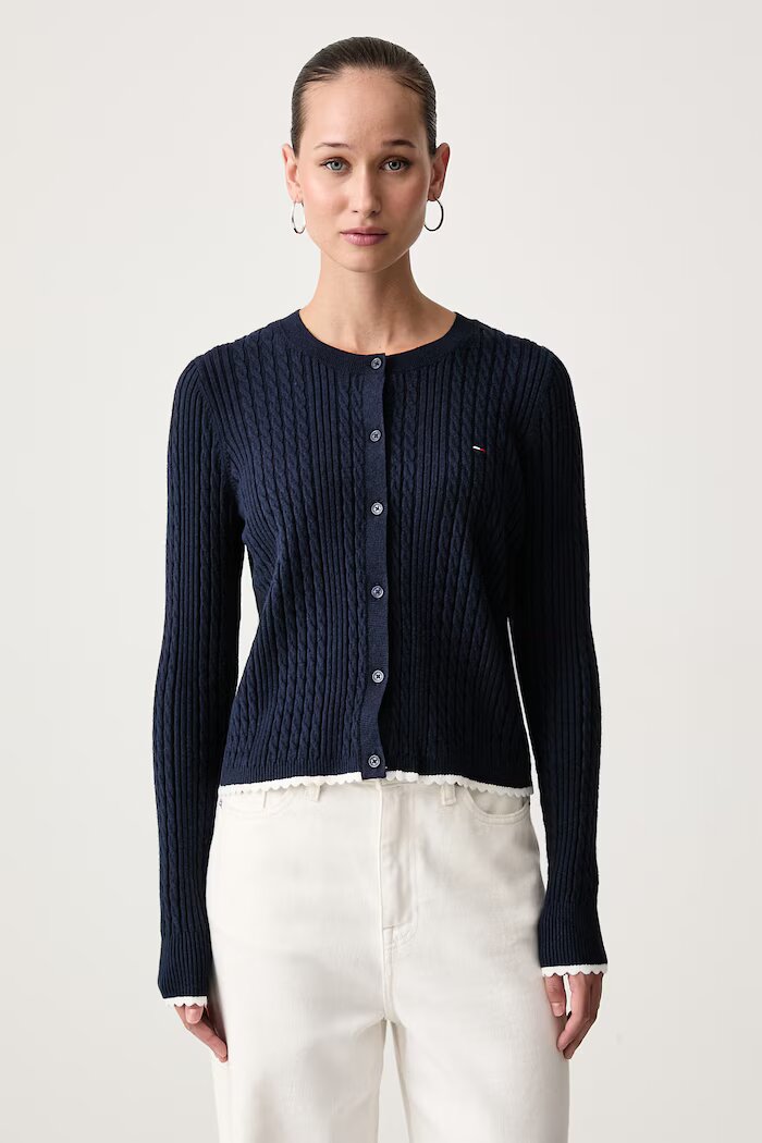 Tommy Jeans жилетка дамска тъмносиня DW0DW23458