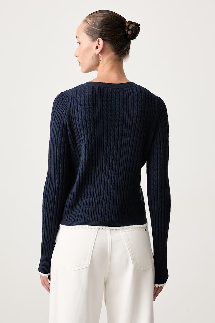 Tommy Jeans жилетка дамска тъмносиня DW0DW23458
