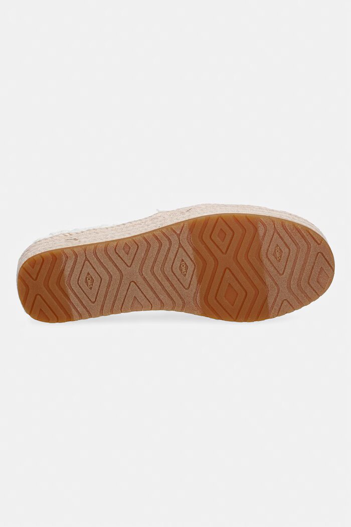 TOMS еспадрили обувки с платформа дамски VALENCIA бели 10023045