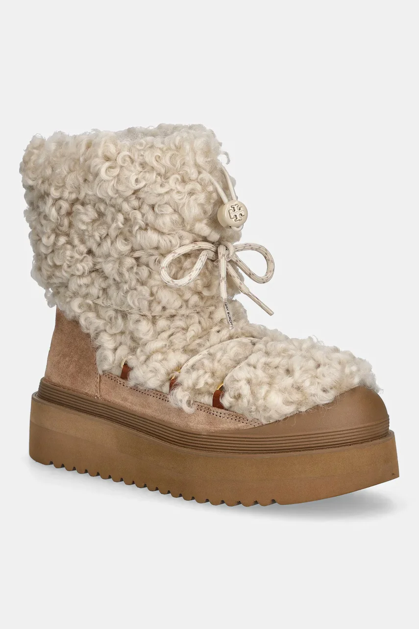 Tory Burch Апрески Mellow Shearling Lace Up Boot
